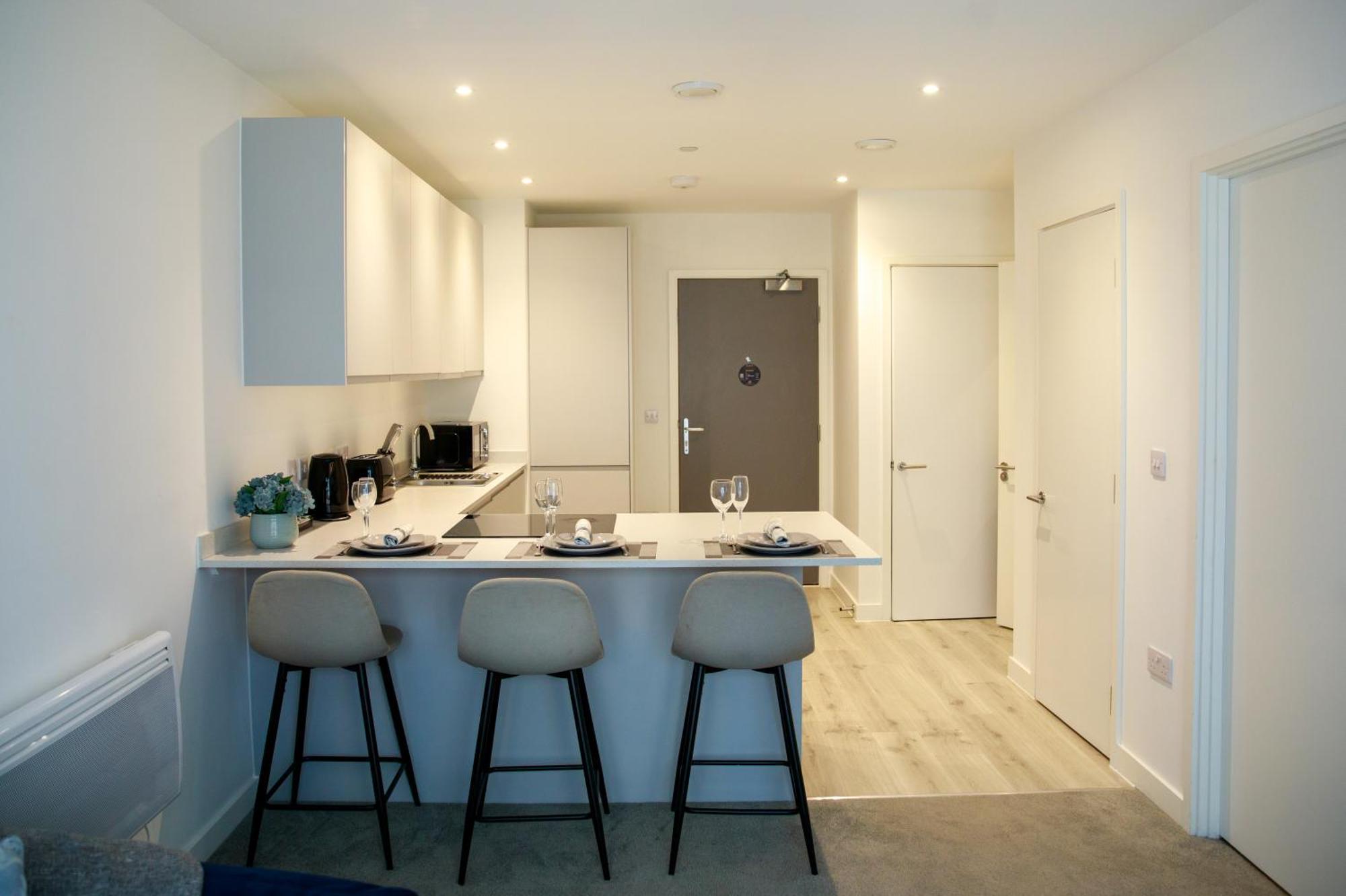 Trafford Suite Modern 1 Bed With Cinema Room Mánchester Exterior foto